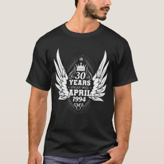 April 1994, födelsedag, ängel vingar t shirt