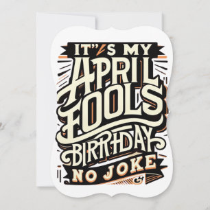 April 1:a födelsedagen Funny April Fools" Firande