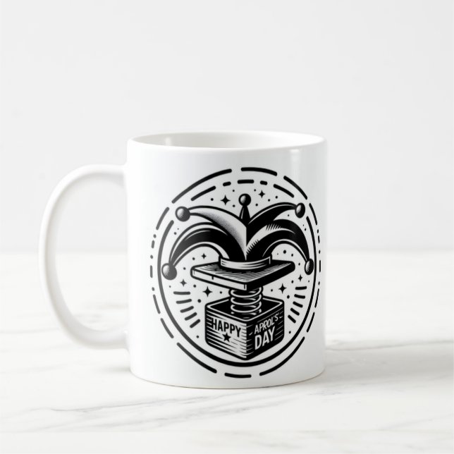 April 1:a fonny Skojja Coffee Kopp | Gag Gift (Vänster)