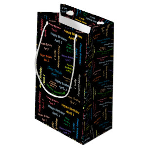 April, 1 Birthday Gift Bag