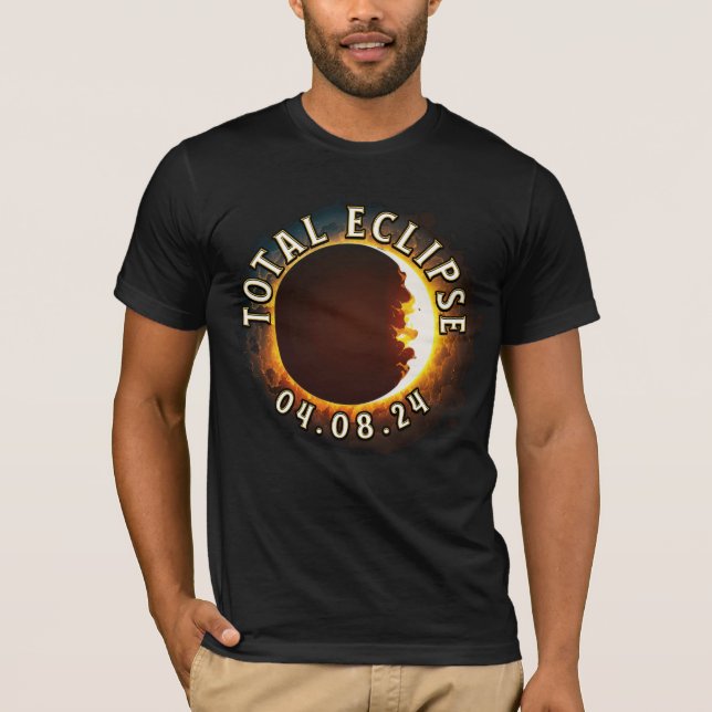 April 2024 Solar totalt Eclipse T Shirt (Framsida)
