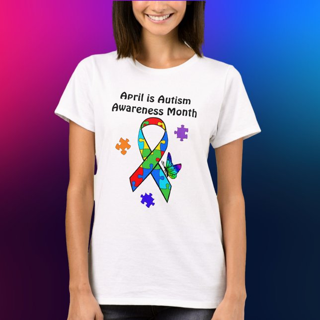 April är Autism Awareness Month T Shirt (Skapare uppladdad)