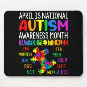 April är den nationella autismens medvetandehöjand musmatta