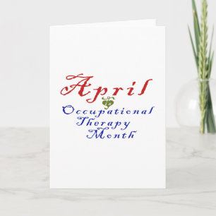 April är den yrkes- terapimånaden kort