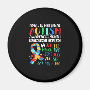April är National Autism Awareness Month Magnet