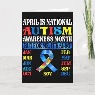 April Är Nationell Autismmedvetenhet Månad Barn Po Kort