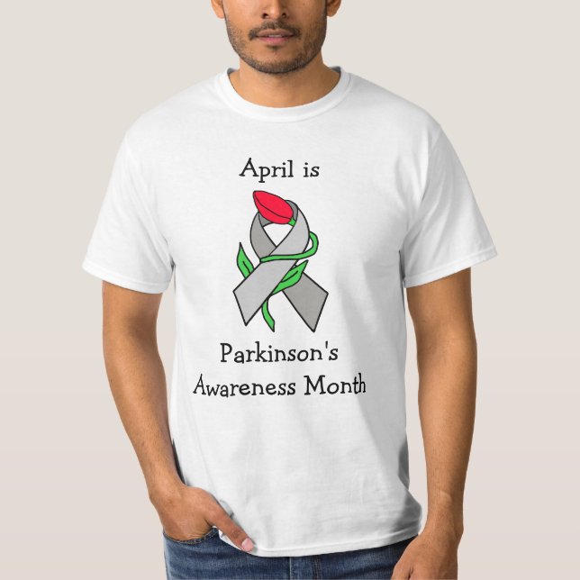 April är Parkinsons informationsmånad T Shirt (Framsida)