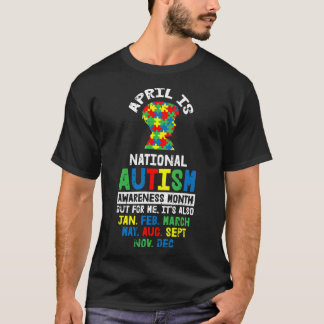 April Autism Awareness Gifts Autistic Boys Puz T Shirt