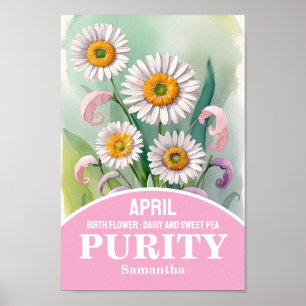 April Birkelånad Flower Christian Wall Art Poster