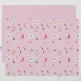 April Birkelapper Daisy Söt Pea Scrapbook Papper