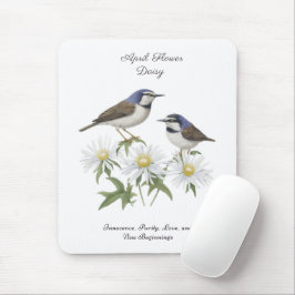 April Birkelmånad Flower Daisy Cherborn Birthday Musmatta