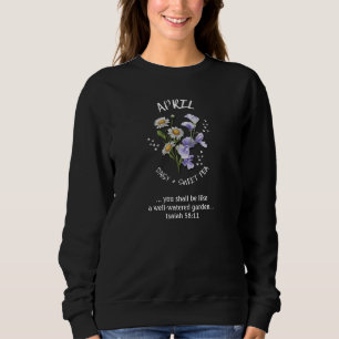APRIL Birth Month Flower Christian T Shirt