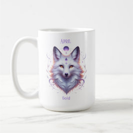 April Birth Month Spirit Animal Fox Kaffemugg