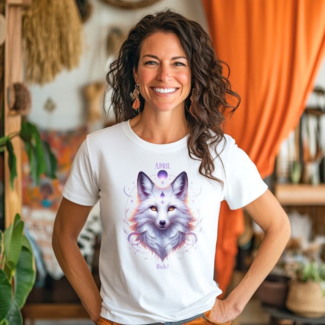April Birth Month Spirit Animal Fox Tri-Blend Shir T Shirt (Skapare uppladdad)