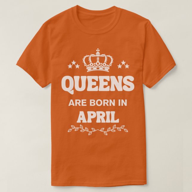 April Birthday 12 T Shirt (Design framsida)