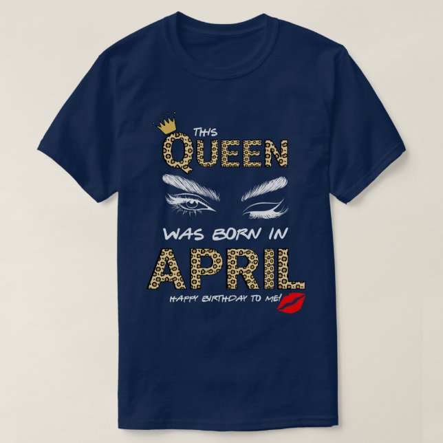April Birthday 2 T Shirt (Design framsida)