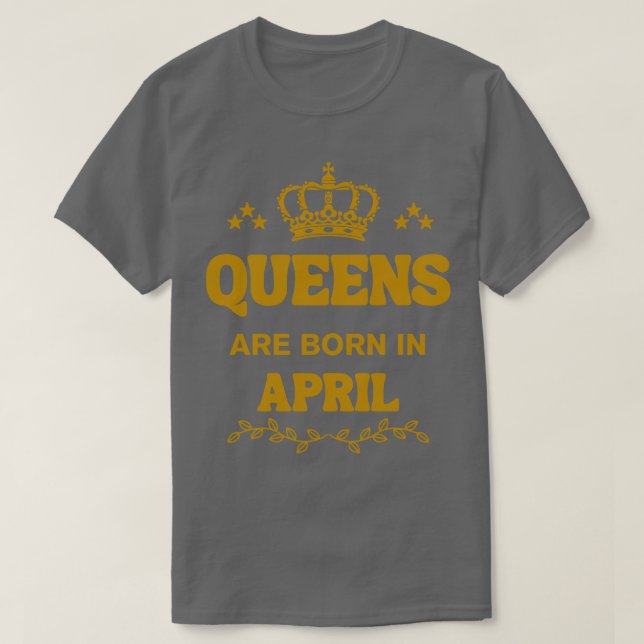 April Birthday 8 T Shirt (Design framsida)