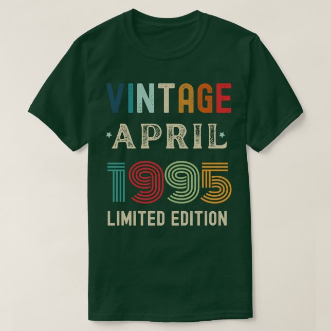 April Birthday Gift 11 T Shirt (Design framsida)