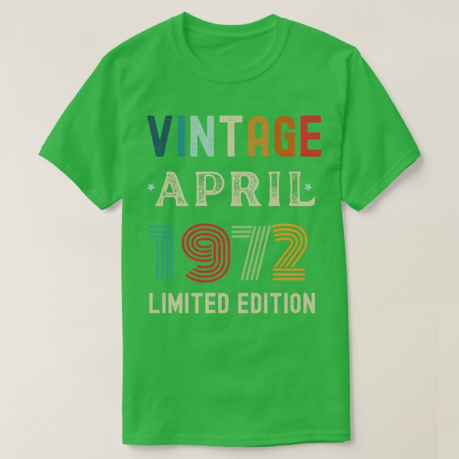 April Birthday Gift 21 T Shirt (Design framsida)