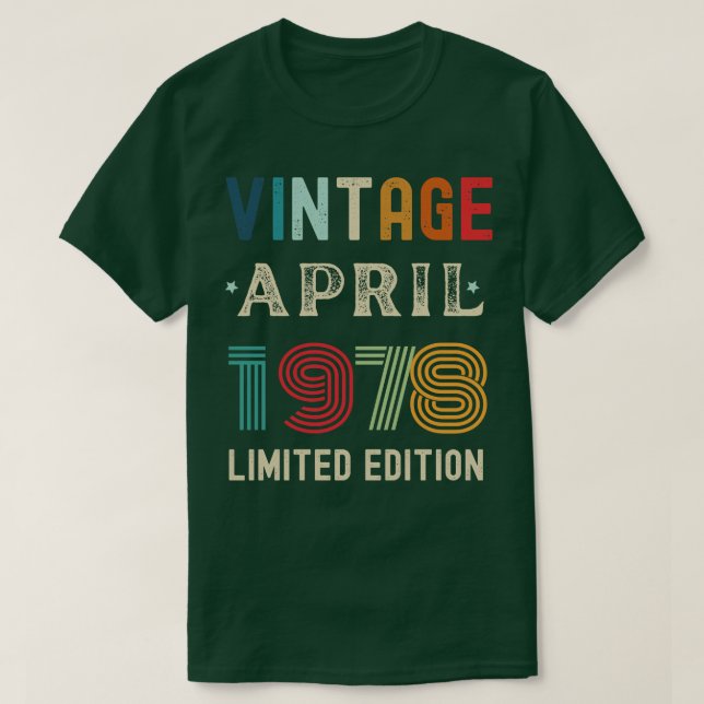 April Birthday Gift 27 T Shirt (Design framsida)