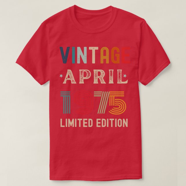 April Birthday Gift 29 T Shirt (Design framsida)