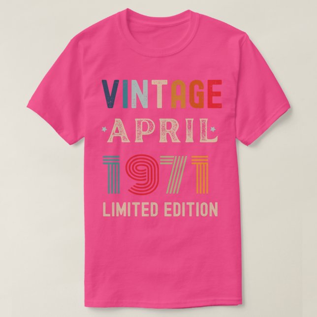 April Birthday Gift 30 T Shirt (Design framsida)