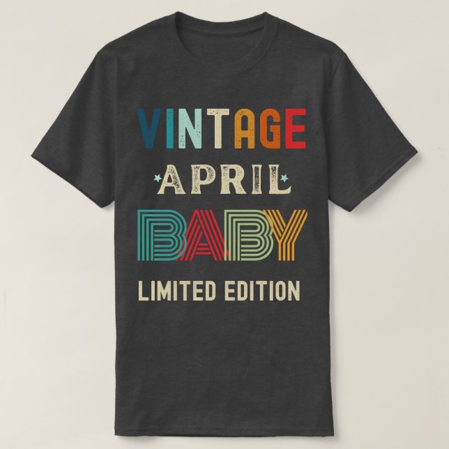 April Birthday Gift 34 T Shirt (Design framsida)