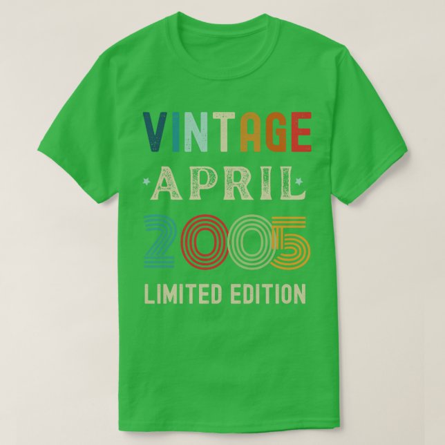 April Birthday Gift 38 T Shirt (Design framsida)