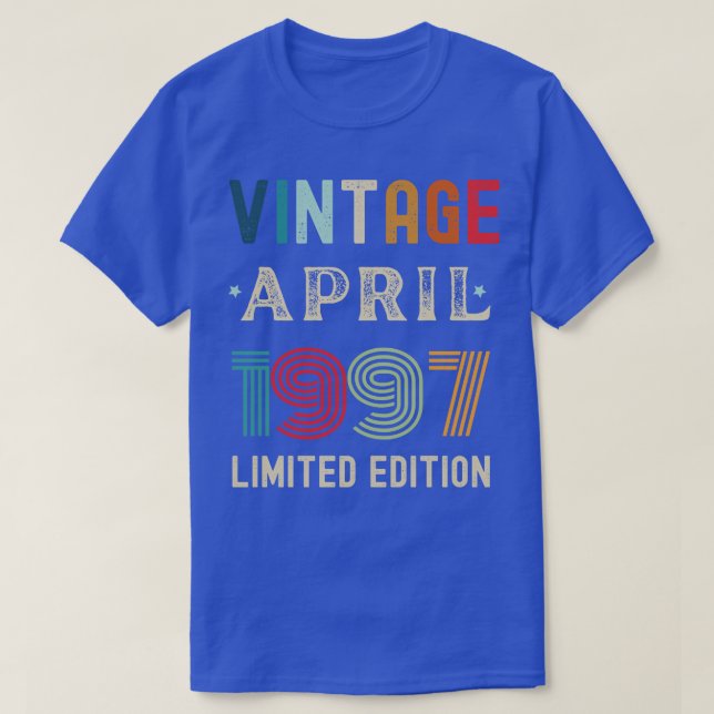 April Birthday Gift 6 T Shirt (Design framsida)
