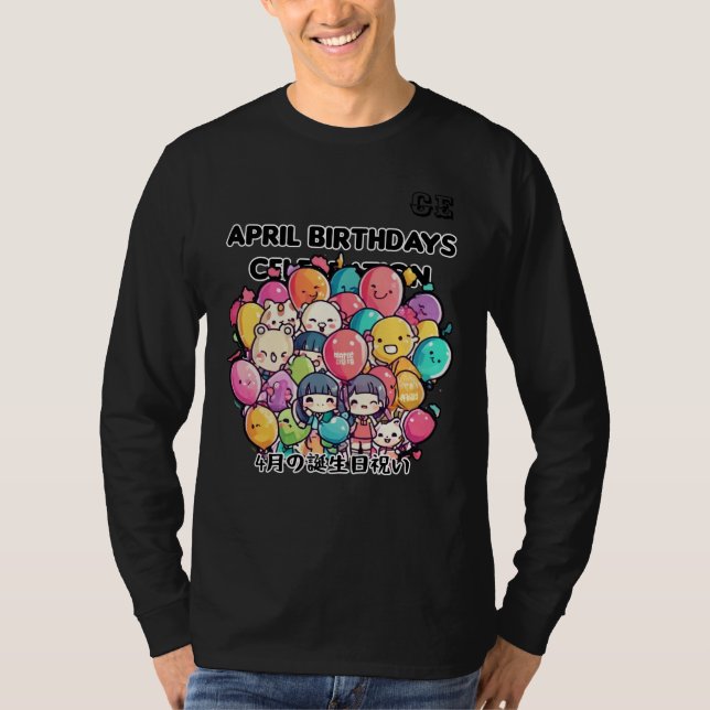 April Birthdays Firande T Shirt (Framsida)