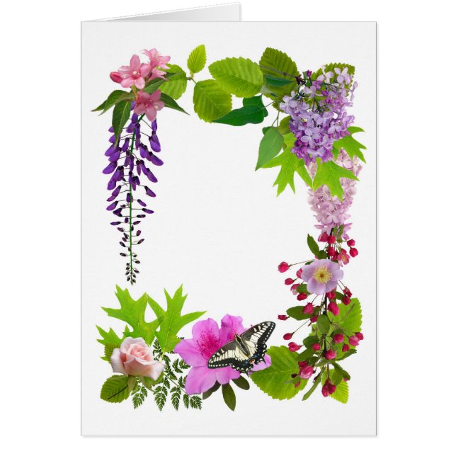 April blommor OBS kort (Framsidan)