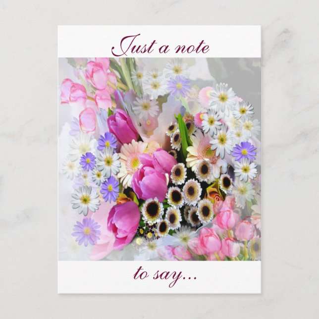 April Bouquet Vykort (Framsida)