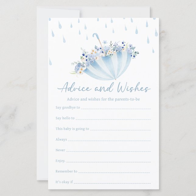 April Bring May Flowers Shower Advice & Wish Game (Framsida)