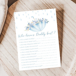 April Bring May Flowers Shower Who Knows Dad Game