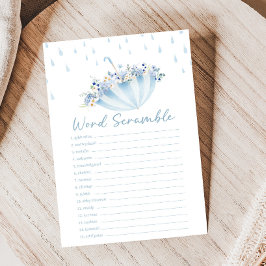 April Bring May Flowers Shower Word Scramble Game
