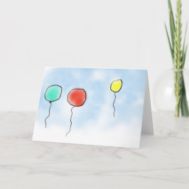 April-bubblor, mappat gratulationskort kort