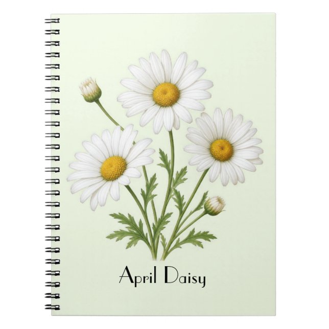 April Daisy Blomster Anteckningsbok (Framsidan)