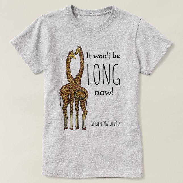 April den gravida giraffet t shirt (Design framsida)