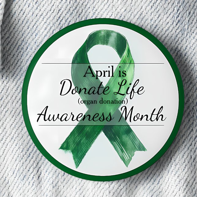 April Donate Life Organ Donation Awareness Month Knapp (Skapare uppladdad)