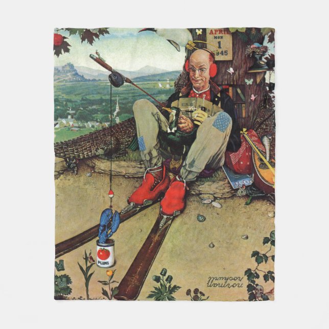 April dumbom, 1945 fleecefilt (Framsidan)