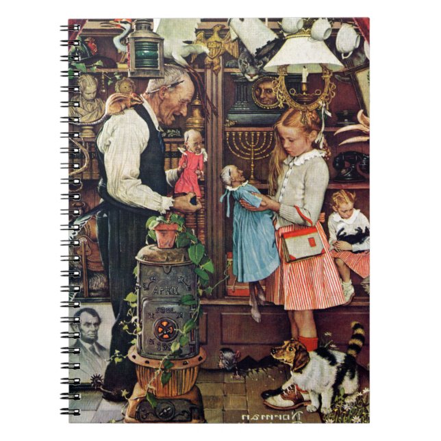 April dumbom, 1948 anteckningsbok med spiral (Framsidan)