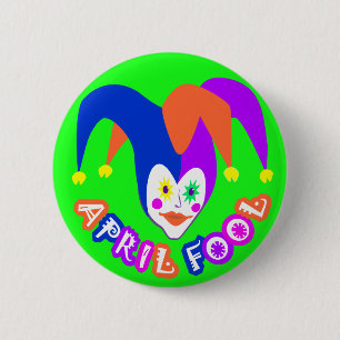 April dumbom emblem för dag knapp