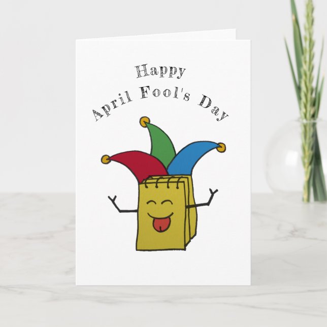 April dumbom kalender kort (Framsida)