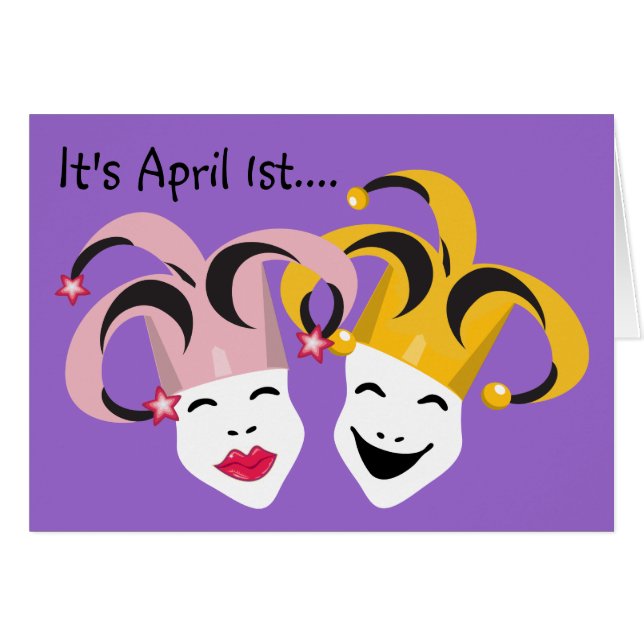 April dumbom kort för dag (Framsidan Horizontal)