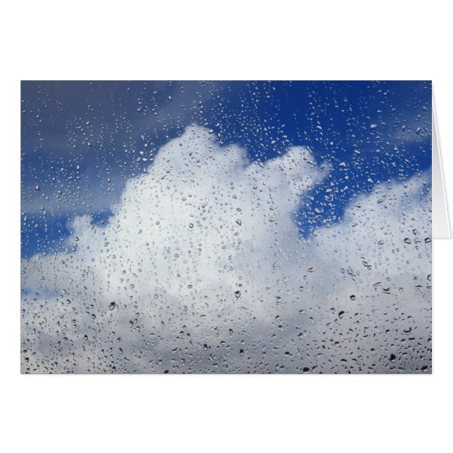 April duschar hälsningskort (Framsidan Horizontal)