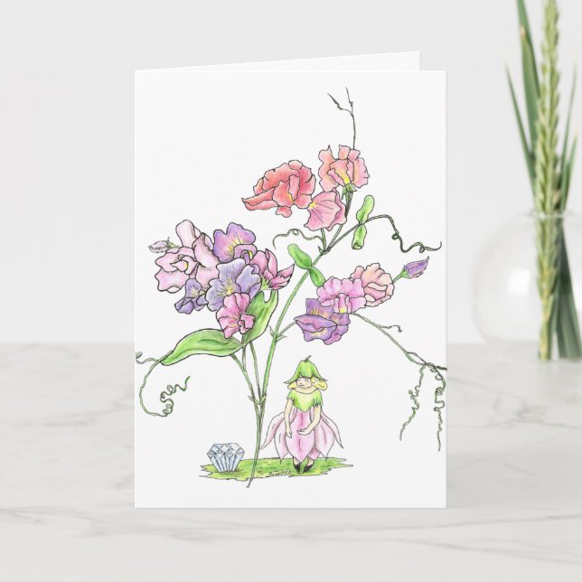 April fefödelsedag kort (Framsida)