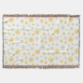 April Flower - Kreativet Daisy Mönster Filt