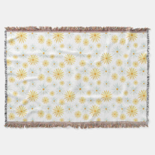 April Flower - Kreativet Daisy Mönster Filt