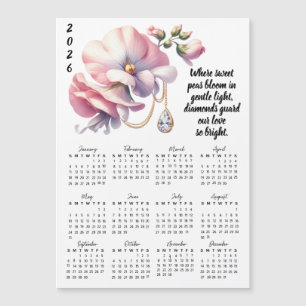 April Födelsedagsblomma & Sten Kalender