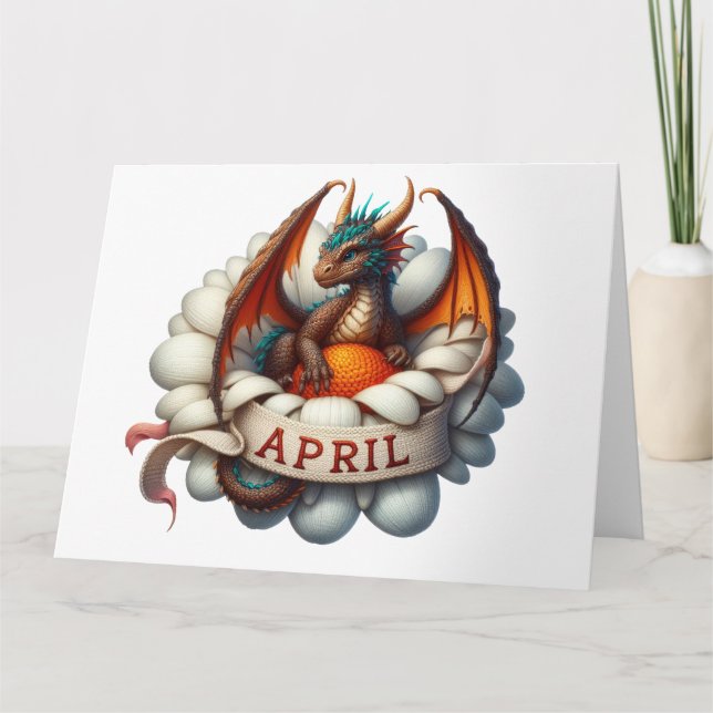 April-födelsedagskort Kort (Framsida)